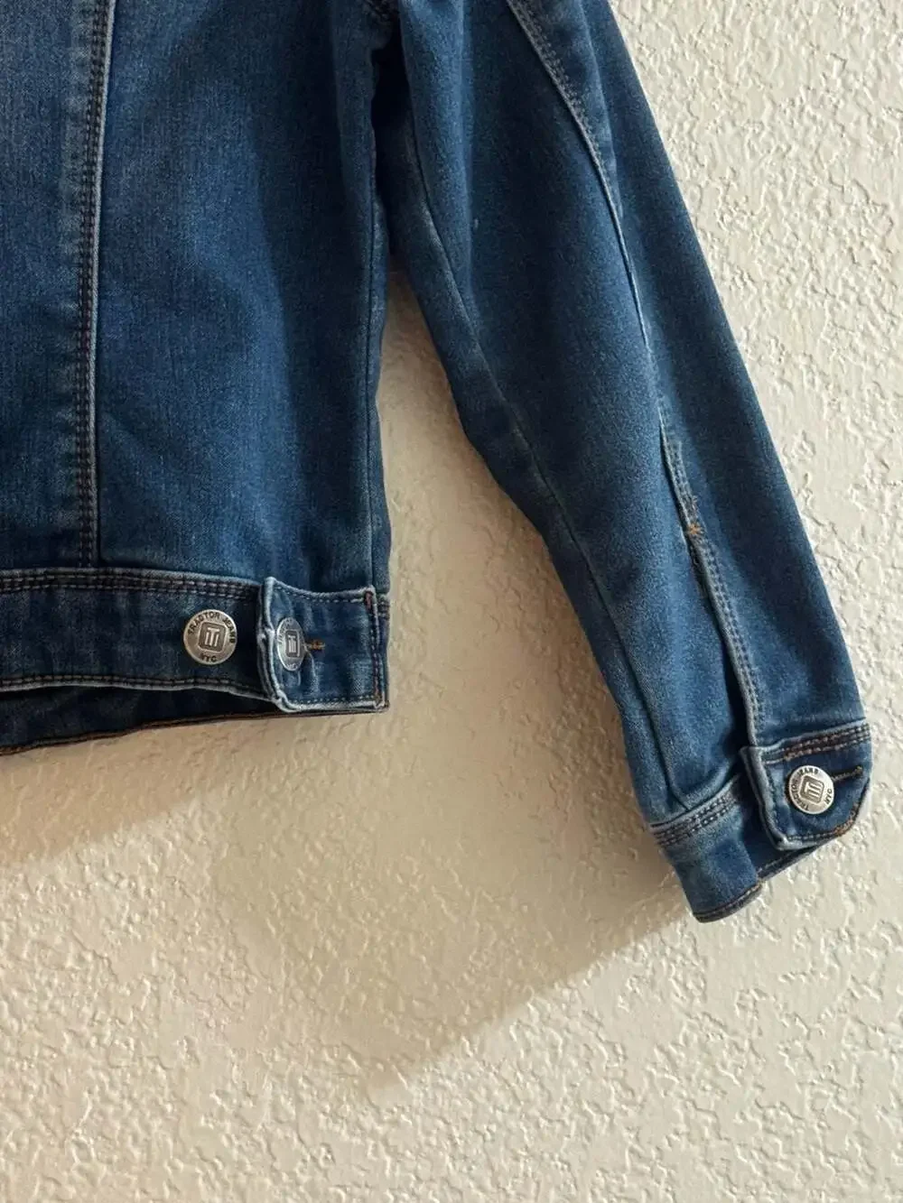 Tractor Jeans Girls Size 6 Dark Wash Stretch Denim Jacket